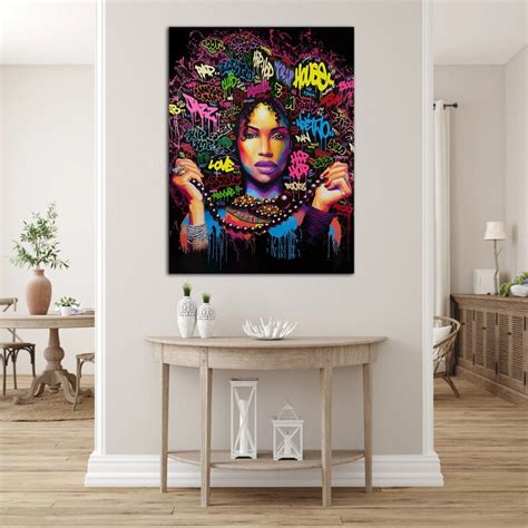 Black Woman Graffiti Art African American Woman Art Black - Etsy