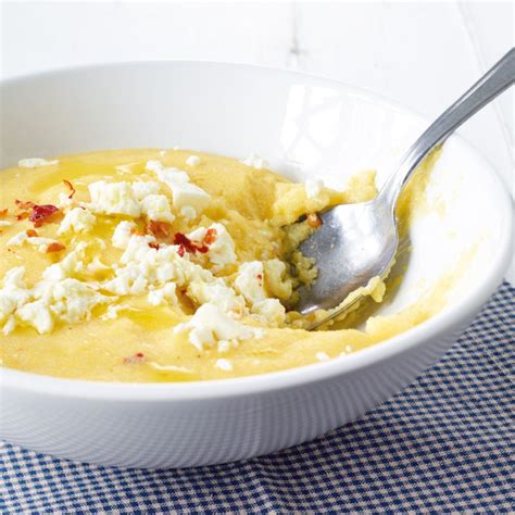 Cremige Feta Polenta Rezept Essen Und Trinken