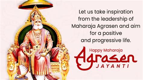 Happy Maharaja Agrasen Jayanti Wishes Messages Greetings