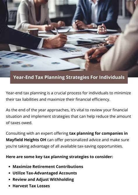 PPT Year End Tax Planning Strategies For Individuals PowerPoint