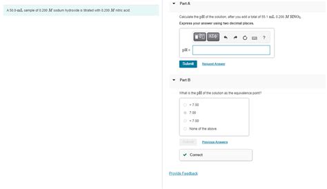 Solved A Ml Sample Of M Sodium Hydroxide Is Chegg