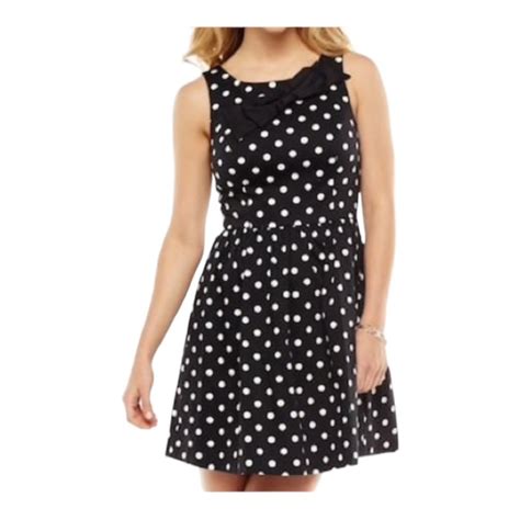 LC Lauren Conrad Dresses Lc Lauren Conrad Black White Polka Dot Fit