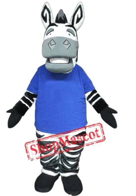 Cute Lightweight Zebra Mascot Costume