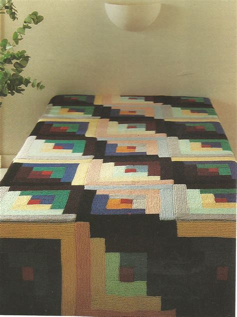 Vintage Patchwork Coloured Quilt Bedspread Blanket Afghan Knitting PDF Pattern - Etsy