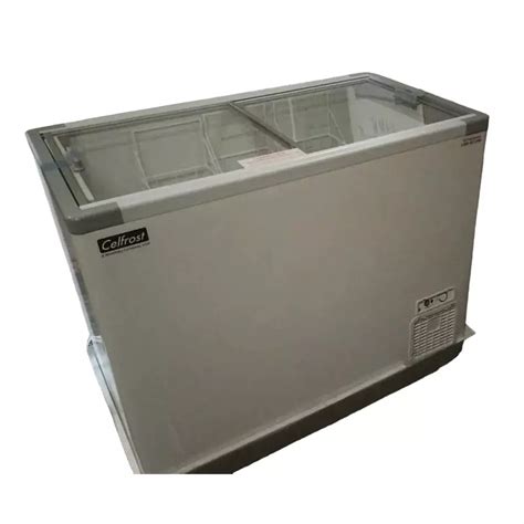 Buy Celfrost Ikg Dual Door Sliding Lid Flat Glass Top Freezer