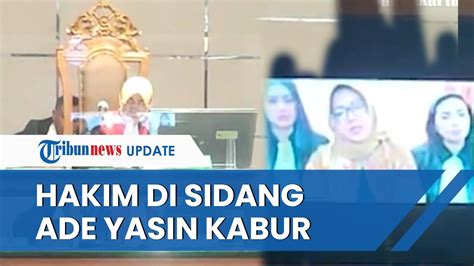 Sidang Ade Yasin Ricuh Peserta Lempar Botol Mengumpat Ke Hakim