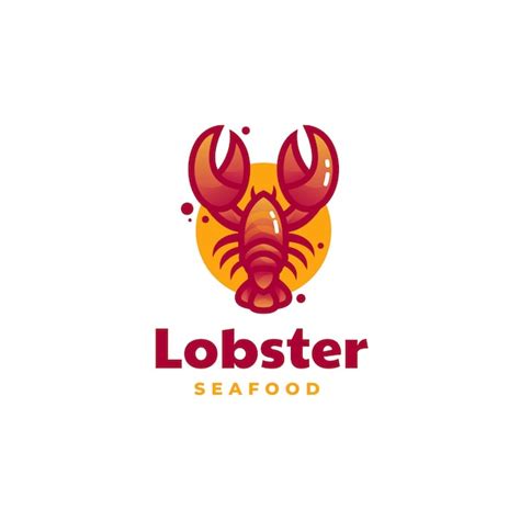 Premium Vector Logo Lobster Simple Mascot Style