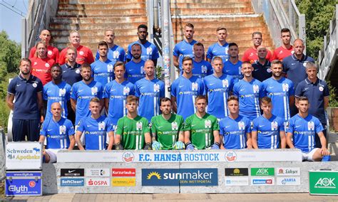 Mannschaftsfoto Des Fc Hansa Rostock Hansanews De