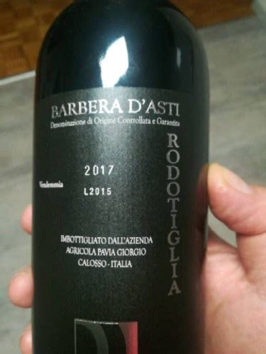 Pavia Giorgio Rodotiglia Barbera D Asti Vivino