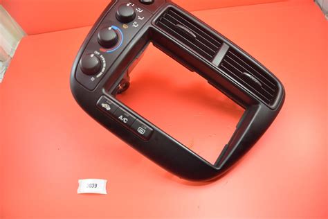 T1 99 00 Honda Civic Double Din Climate Control Ek Radio Bezel Oem EBay