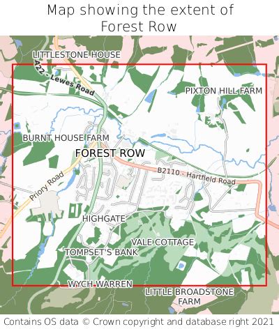 Where is Forest Row? Forest Row on a map