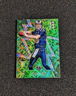 Panini Spectra Jared Goff Neon Green Prizm Rookie Rc