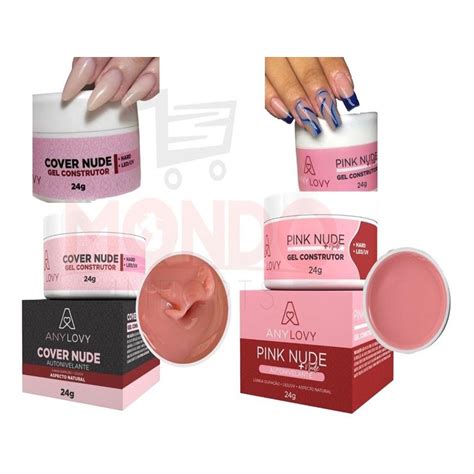 Gel Anylovy Cover Nude Pink Nude Alongamento De Unhas Kit 2