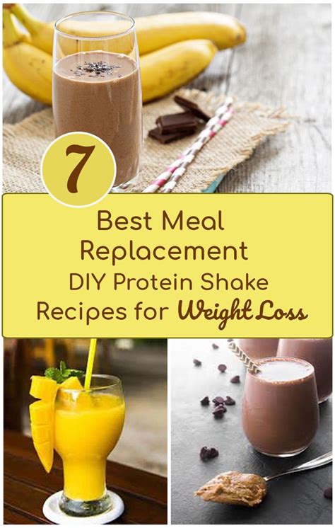 7 Best Meal Replacement and DIY Protein Shake Recipes for Weight Loss