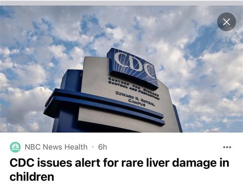 Dr Doug Corrigan On Twitter CDC Issues Alert For Rare Liver Damage