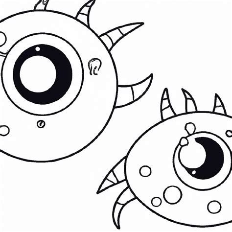 Olho De Monstro Para Imprimir - Desenhos de Monstro de um Olho para Imprimir e Colorir