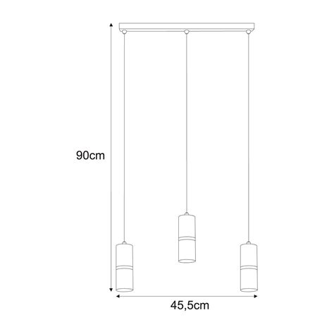 Lampa wisząca tuba spot K 5241 z serii INES czarna locker pl