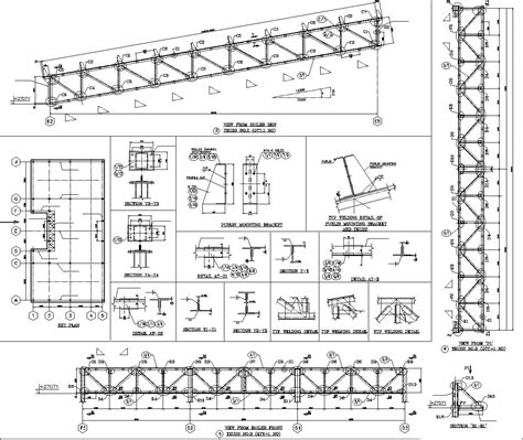 Truss Structure Details V7 Cad Design Free Cad Blocks Drawings Details