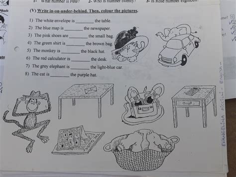 Prepositions Locations Worksheets Preposition Worksheets