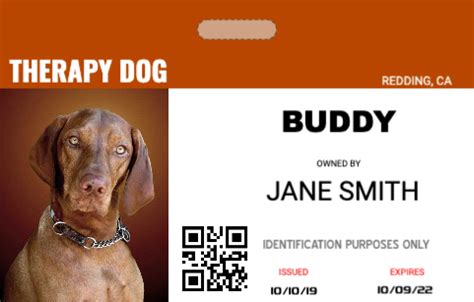 Service Dog ID Cards | Online ID card creator with many ID badge ...