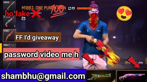 Free Fire Pro Id And Password Giveaway Live Id Password Giveaway