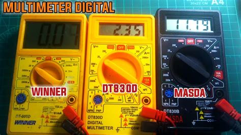 Review Multimeter Digital Winner Masda Dan Dt D Youtube