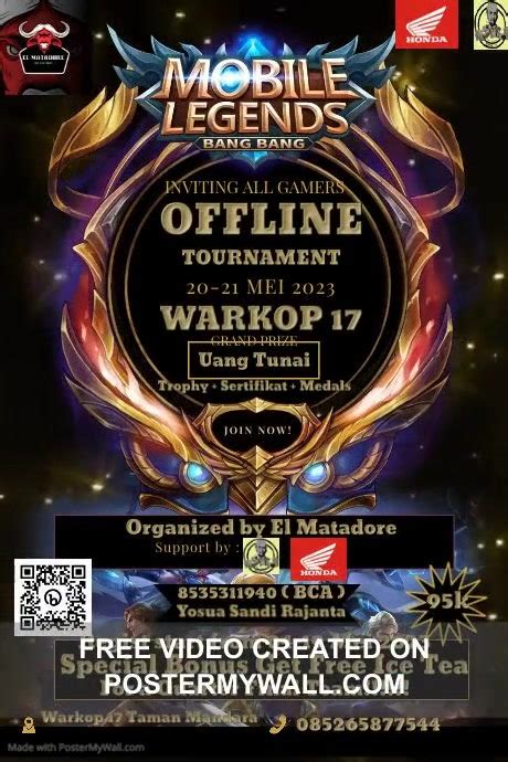 Mobile Legends Tournament Invitation Template Postermywall