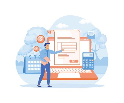 folha de pagamento Forma de pagamento conceito com computador portátil