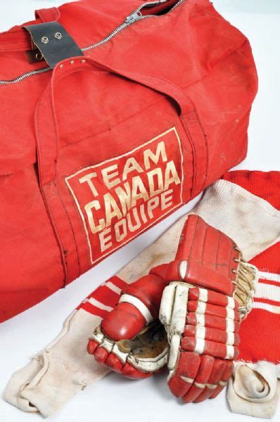 Lot Detail Gary Bergman S Canada Russia Series Team Canada Game