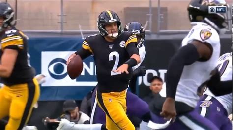 Mason Rudolph Gets Knocked Out Vs Ravens October 2019 Youtube