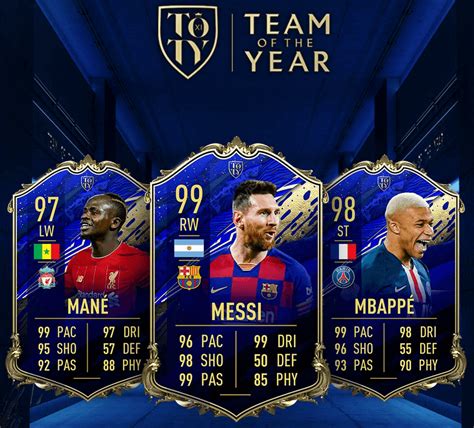 FIFA 20 FUT Team of the Year: 99 Messi Leads - Operation Sports