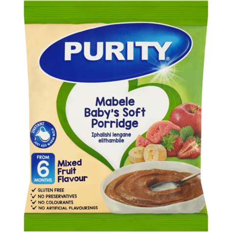 Purity Mabele Mixed Fruit Flavoured Babys Soft Porridge 6 36 Months