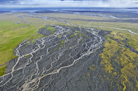 Aerial of Braided River - Stock Image - C028/4805 - Science Photo Library