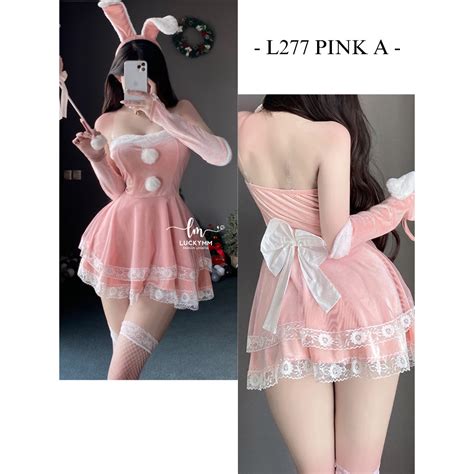 Jual Sexy Lingerie Dress Santa Lingerie Cosplay Rabbit Baju Kostum