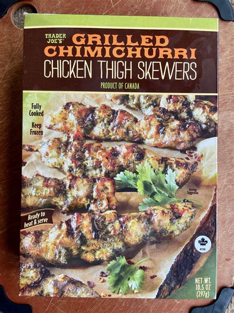 Trader Joes Grilled Chimichurri Chicken Thigh Skewers Review Club