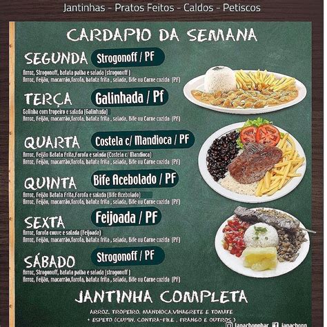 Menu Em Ondas Bar E Restaurante Goi Nia