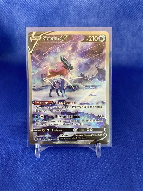 Mavin Pokemon TCG Crown Zenith Suicune V GG38 AltArt Galarian Gallery