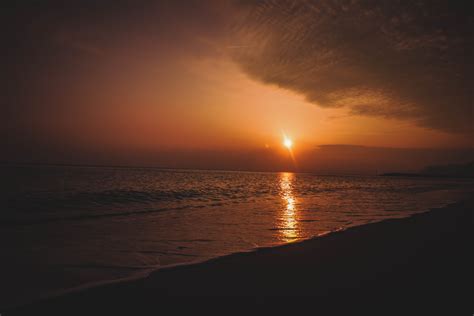 beach, sunset, shore, dawn, hd, 4k, 5k - Coolwallpapers.me!