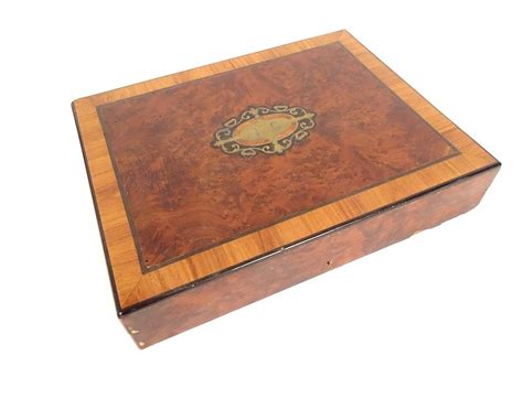 Coffret Bo Te Jeu Marqueterie Loupe Amboine Bois Rose Jetons Napol On Iii