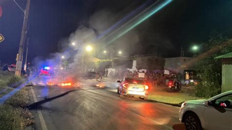 V Deo Moradores Queimam Pneus E Fecham Avenida De Cuiab Em Protesto