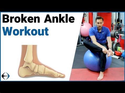 Broken Ankle/Foot Workout for Beginners (5 Exercises after the boot ...