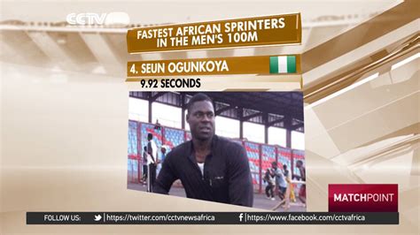 Top 5 Fastest African Sprinters In Men S 100 Meters YouTube