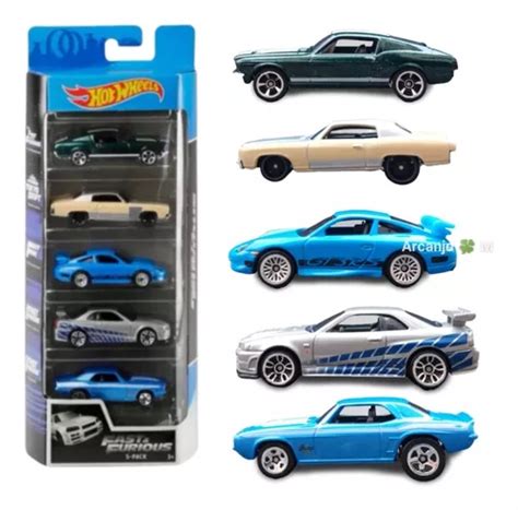 Hot Wheels Conjunto 5 Carrinhos Velozes E Furiosos Pack Novo Frete grátis