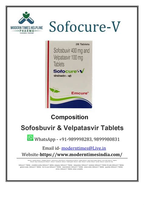 Sofocure V Tablets 400 Mg 100 Mg At Best Price In New Delhi ID