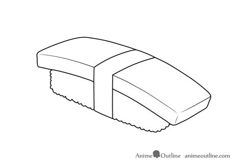 How To Draw Sushi Step By Step AnimeOutline