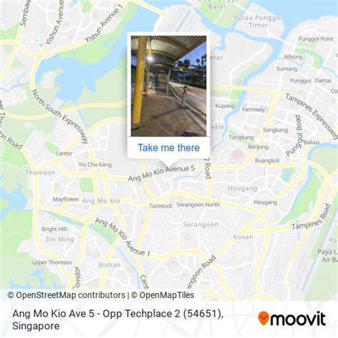 Ang Mo Kio Ave 5 Opp Techplace 2 54651 公交站 路线、时刻表和票价