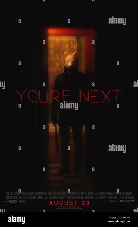 Movie Poster Youre Next 2011 Stock Photo Alamy