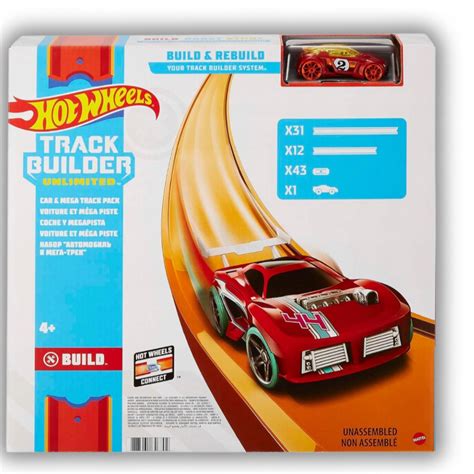 TOR SAMOCHODOWY HOT WHEELS TRACK BUILDER MEGA ZESTAW ZABAWKA FTL