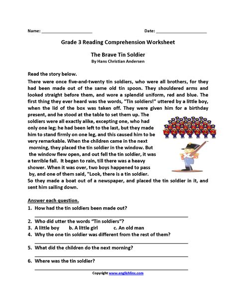 Free Printable Reading Comprehension Worksheets Grade 5 Lexias Blog