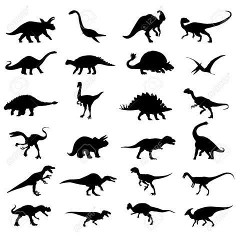 free dinosaur silhouette clipart - Clipground